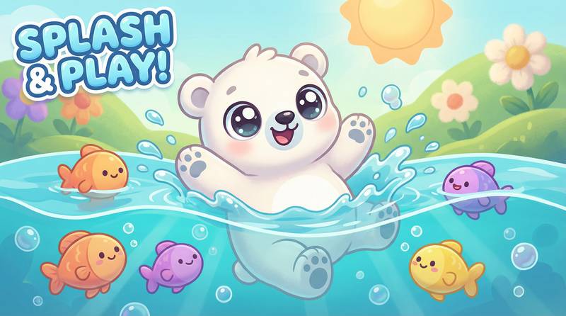 17c一起草北极熊游泳视频